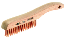 BRUSH SCRATCH SS 4X16 ROWS SHOE HDLE#1781-SV-49 - Stainless Steel Wire